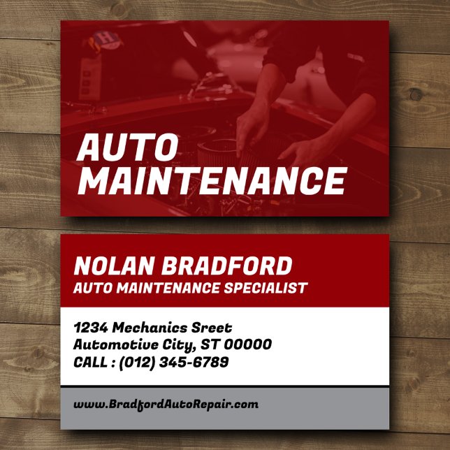 Auto Maintenance Business Card (Creator Uploaded)