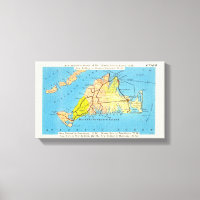 Auto Map of Martha's Vineyard MA