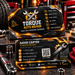 Auto Mechanic Business Card ADD YOUR LOGO