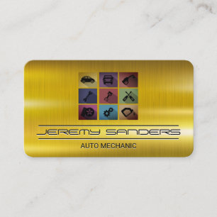Auto Mechanic   Car Services Business Card