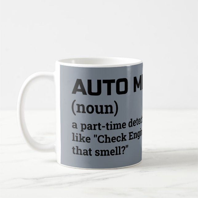 Auto Mechanic Definition Coffee Mug (Left)