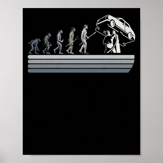 Auto mechanic Evolution Fun Mechatronics Fix Car Poster (Front)