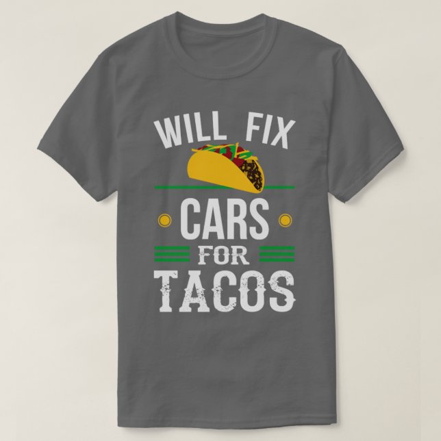 Auto Mechanic Funny Garage Fix Cars Heavy Vehicle  T-Shirt (Design Front)
