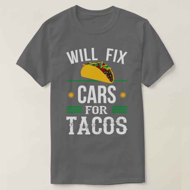 Auto Mechanic Funny Garage Fix s Heavy Vehicle Mec T-Shirt (Design Front)