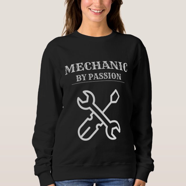Auto Mechanic Garage Fixing Cars Mechanics  3 Sweatshirt (Front)