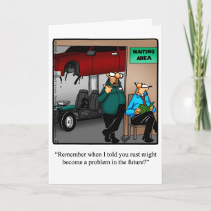 Auto Mechanic Humour Greeting Card