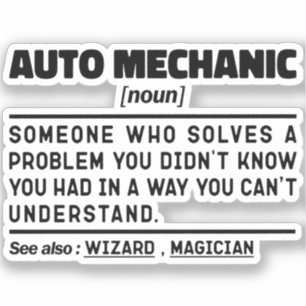 Auto Mechanic Noun Definition Repairman Dad