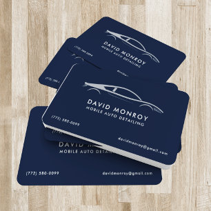 Auto Mobile Car Detailing Business Card