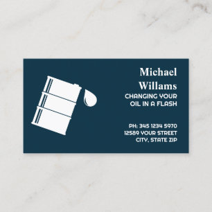 Auto Oil Change Business Card