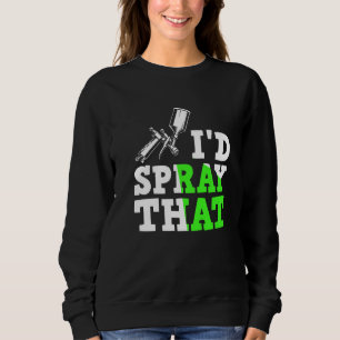 Auto paint spray gun automotive car painting sweatshirt