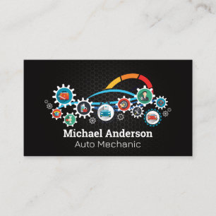 Auto Parts Car Care Service Business Card