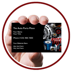 Auto Parts Modern Business Cards