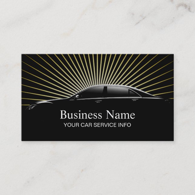 Auto Parts Professional Automotive Car Business Card (Front)