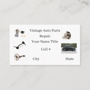  Auto Parts Repair Business Card