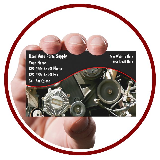 Auto Parts Salvage Business Cards (Creator Uploaded)