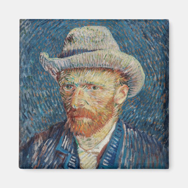 Auto portrait of Van Gogh Magnet (Front)