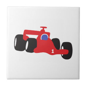 Auto Racing illustration printed on t-shirts Tile