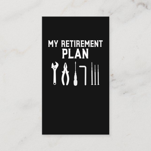 Auto Racing Men Quotes for Retiree Dad Business Card (Front)