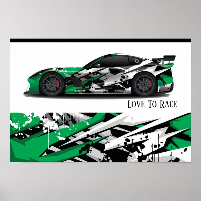 Auto Racing Poster (Front)