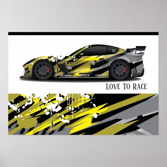 Auto Racing Poster (Front)
