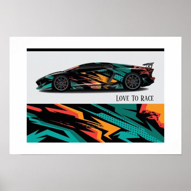 Auto Racing Poster (Front)