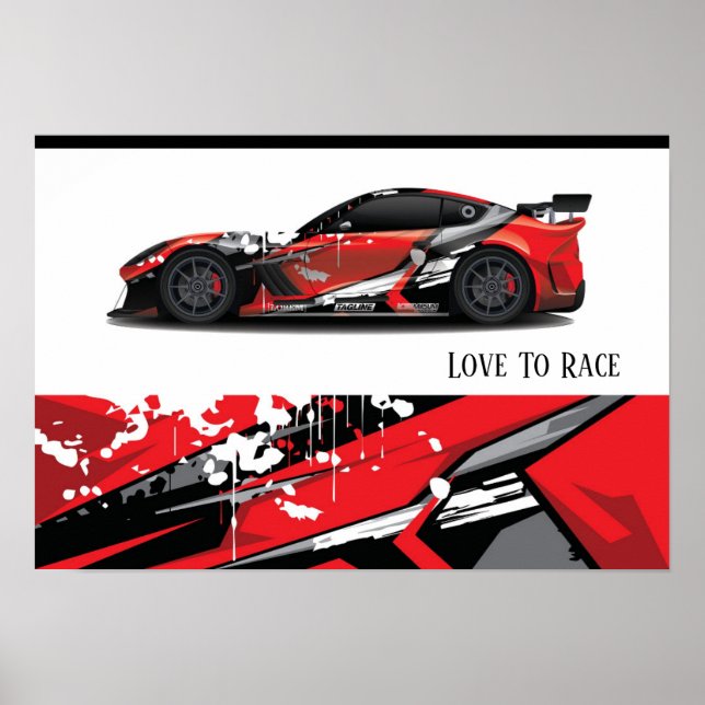 Auto Racing Poster (Front)