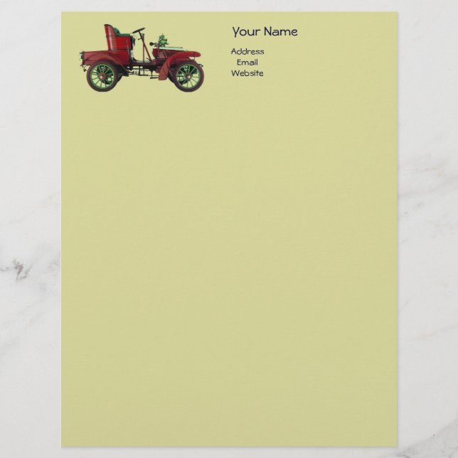AUTO REPAIR- AUTOMOTIVE LETTERHEAD (Front)