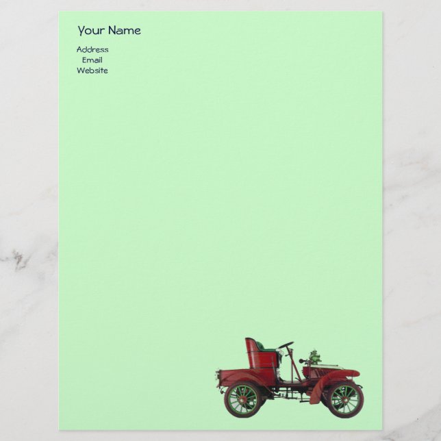AUTO REPAIR- AUTOMOTIVE LETTERHEAD TEMPLATE (Front)