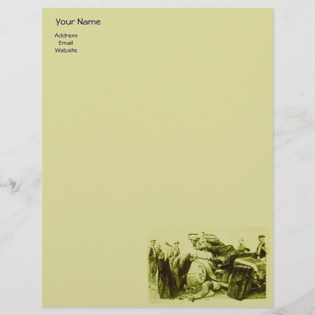 AUTO REPAIR- AUTOMOTIVE PERSONALISED LETTERHEAD (Front)