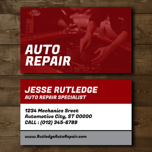Auto Repair Business Card