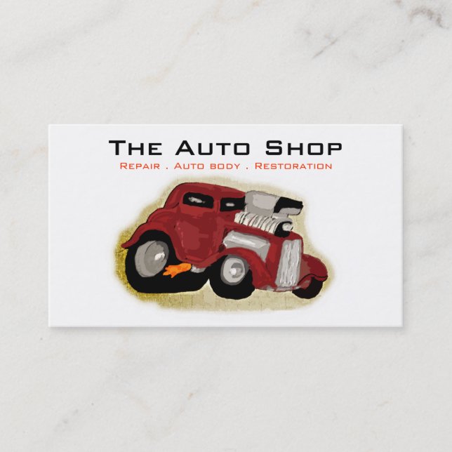 Auto Repair Business Card (Front)