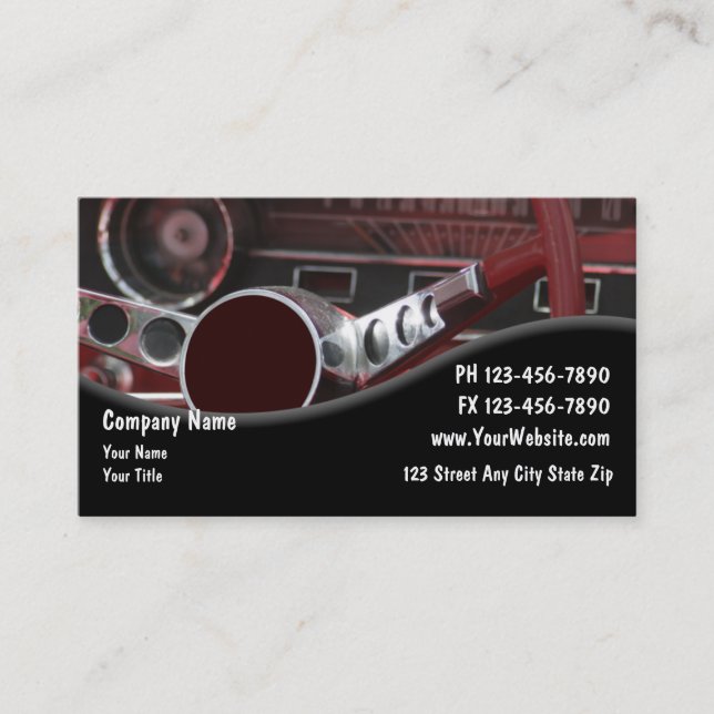 Auto Repair Business Cards (Front)