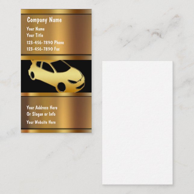 Auto Repair Business Cards (Front/Back)