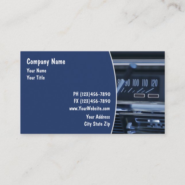 Auto Repair Business Cards (Front)