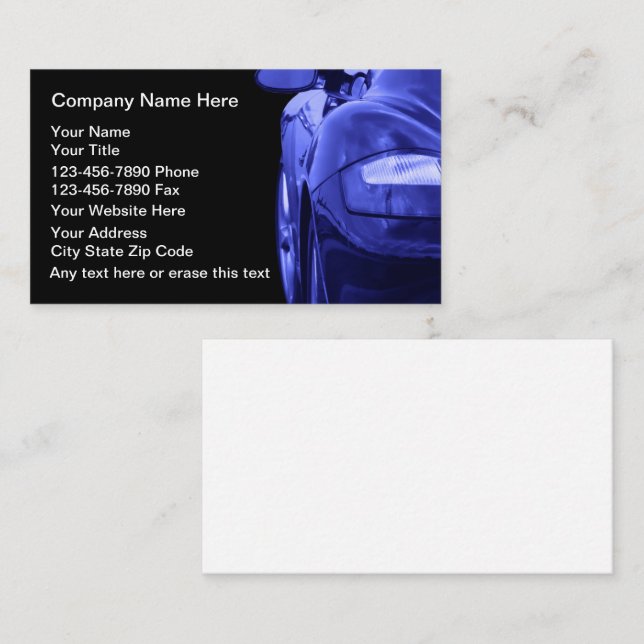 Auto Repair Business Cards (Front/Back)