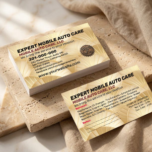 Auto Repair & Car AC Specialist Custom Logo Metal Business Card