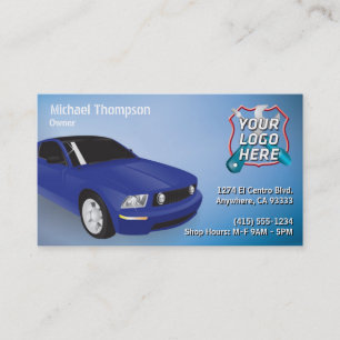 Auto Repair, Car Mechanic Business Card
