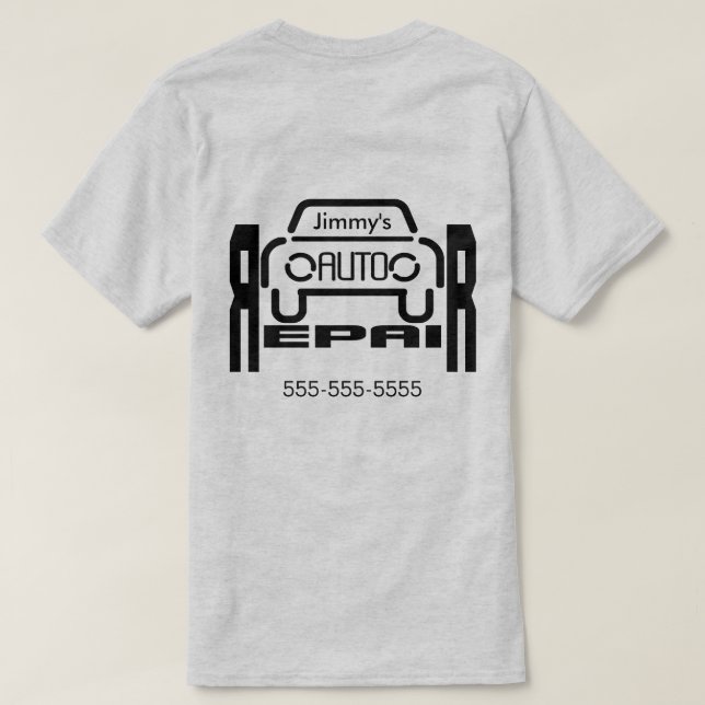 Auto Repair | Personalised T-Shirt (Design Back)