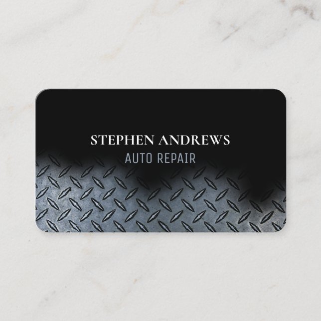 Auto Repair Professional Automotive Technician Business Card (Front)