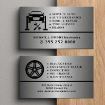 Auto repair professional mechanic silver metal