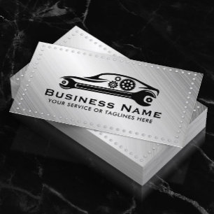 Auto Repair Professional Metal Car Automotive Business Card