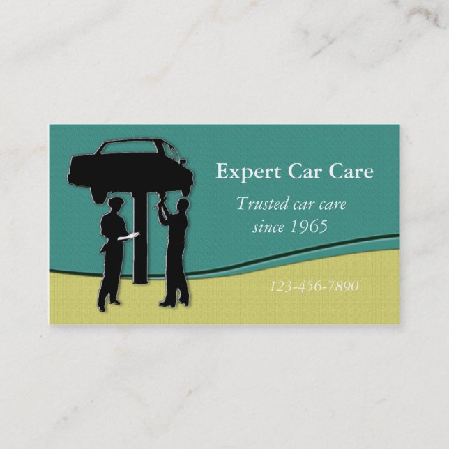 Auto Repair Shop Business Card (Front)