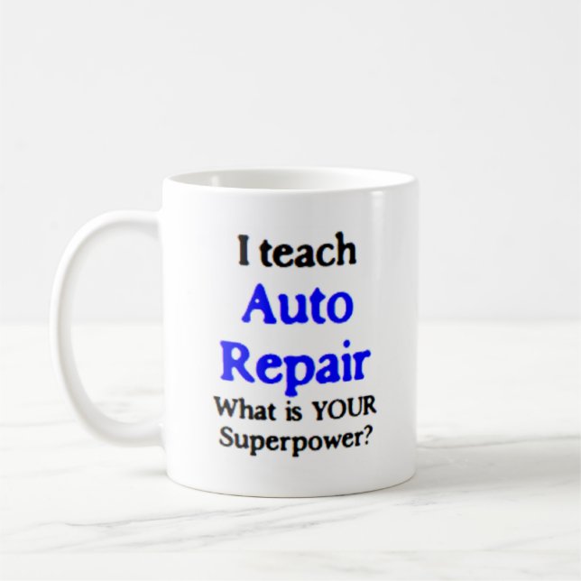 auto repair teach coffee mug (Left)