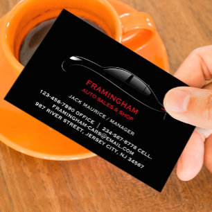 Auto Sale Bold Business Card