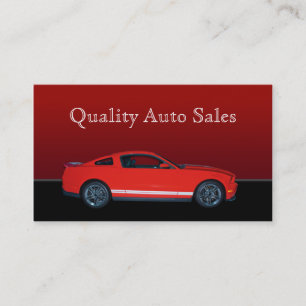 Auto Sales and Service Business Card