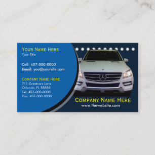 Auto Sales - Car Dealership Business Card