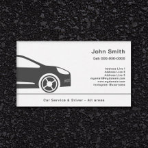 Auto Sales or Car Driver Business Card