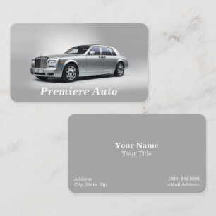 Auto Service Business Card