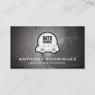 Auto Service Mechanic Repair Logo Business Card