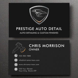 Auto Spa Car Detailing and Cleaning Business Card